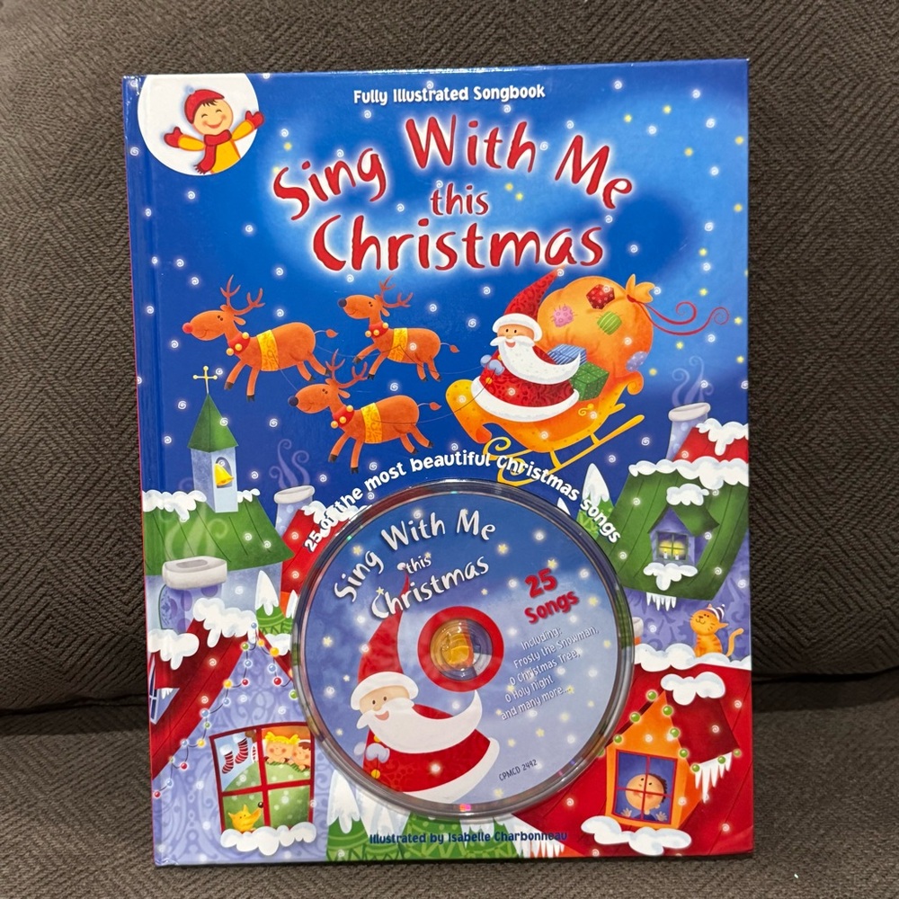 Sing With Me This Christmas Hard Cover Book and Sing Along CD